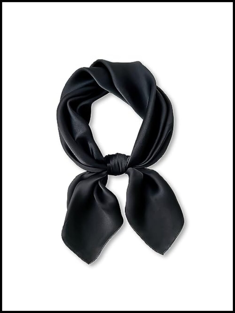 100% Mulberry Silk Scarf 27" Square Hair Head Wrap